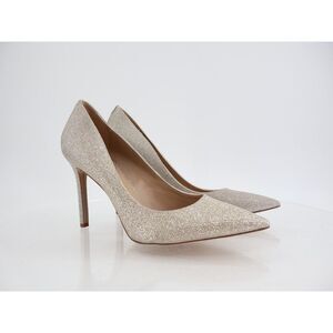 Sam Edelman Danna Pump Women Size 10.5 Silver Metallic High Heel Stiletto Bridal